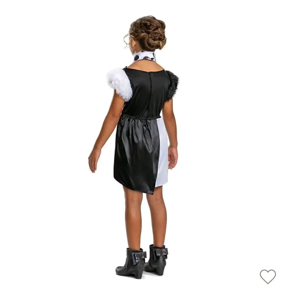 New Disney Villians Cruella Devin Classic Halloween Costume